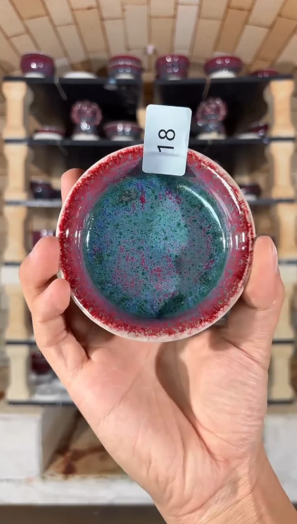 摆件精品窑变钧瓷茶器