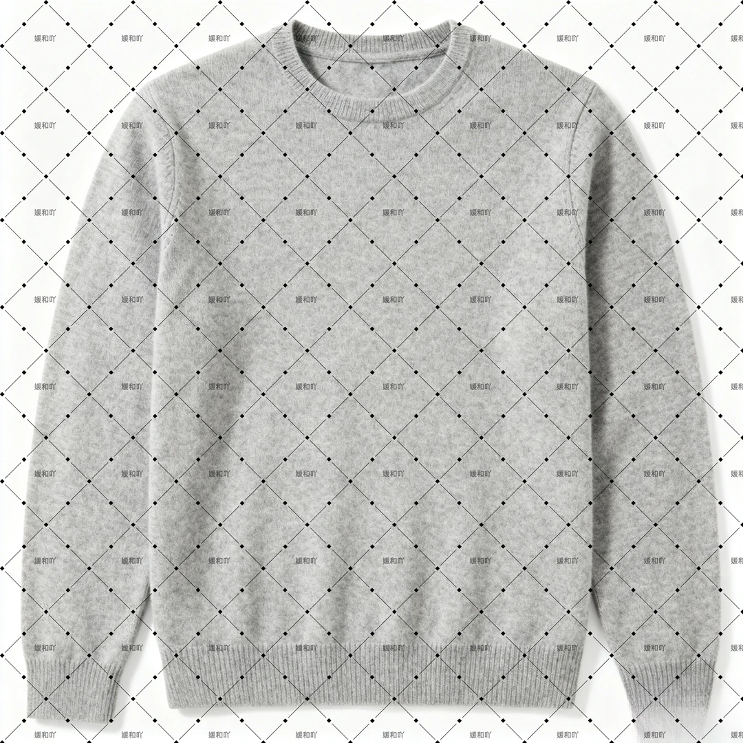 B268圆领修身型长袖毛衣