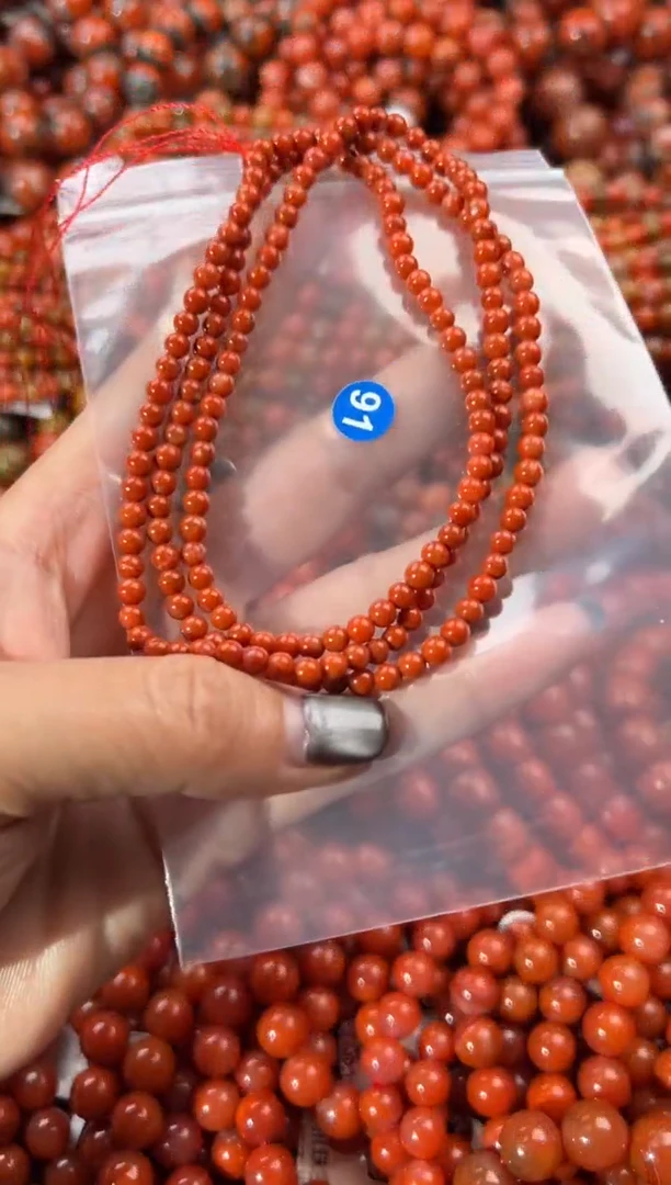 未镶嵌手串南红玛瑙4+
