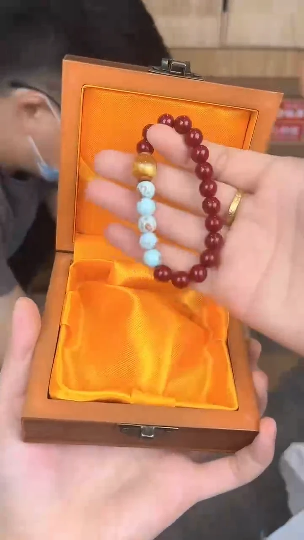 品茗文玩阁单圈手串链接@@SP364