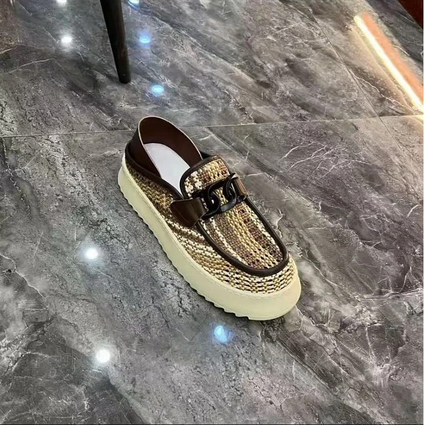 新款高品质编织皮面休闲百搭男鞋