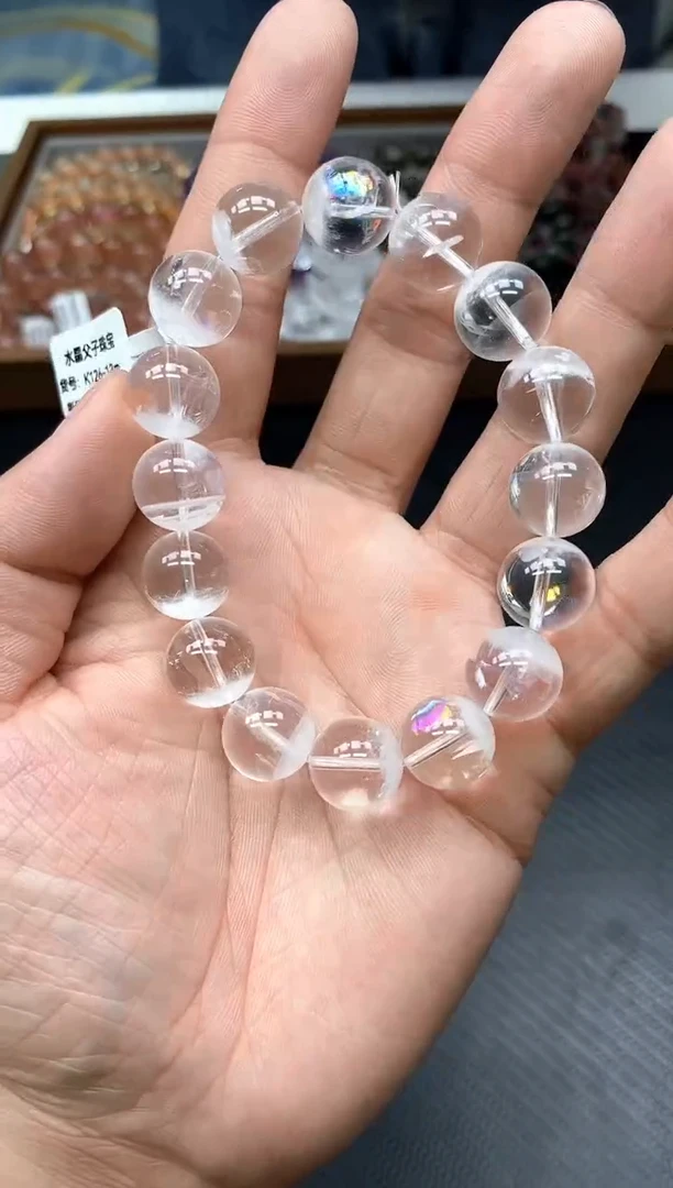 未镶嵌手串水晶14白幽灵13mm