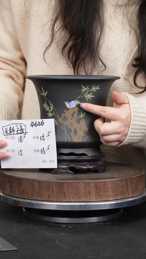 【闪购商品】紫砂花盆4626+s紫砂花盆