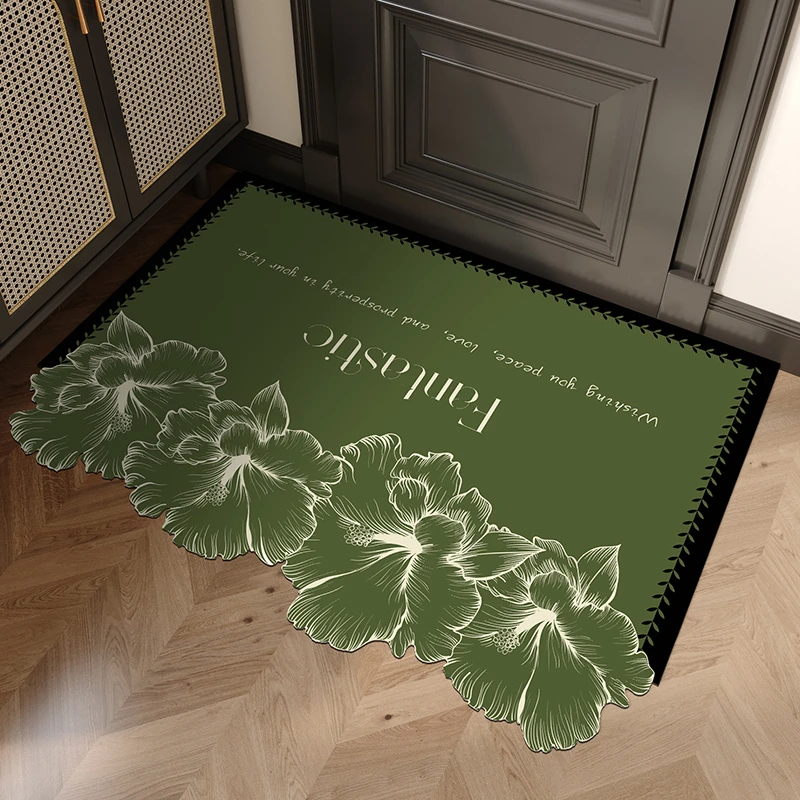 法式复古居家好物入户门地垫进门口脚垫防滑可擦防水小香风玄关垫