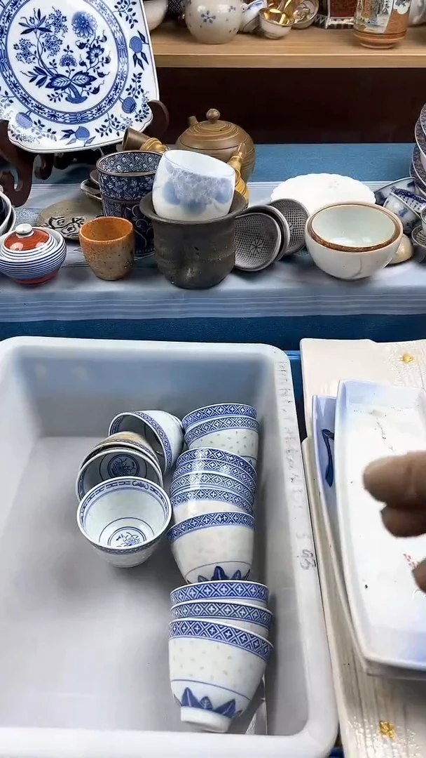 瓷片英歌瓷器满19.9包邮