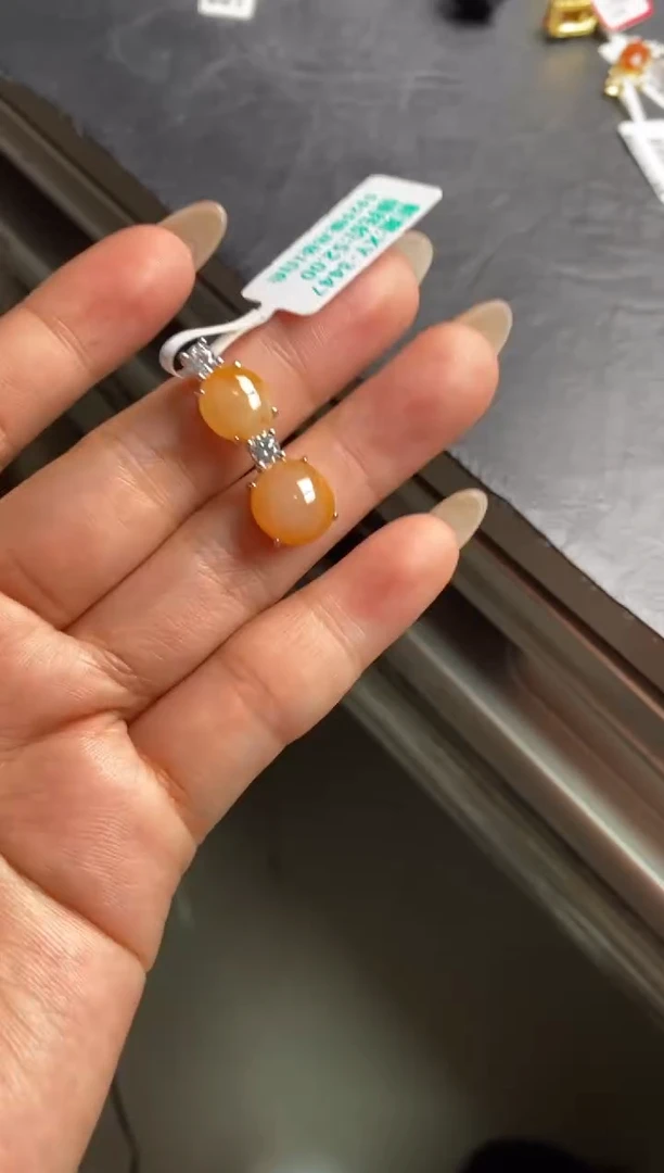 银S925镶嵌戒指翡翠天然A货翡翠