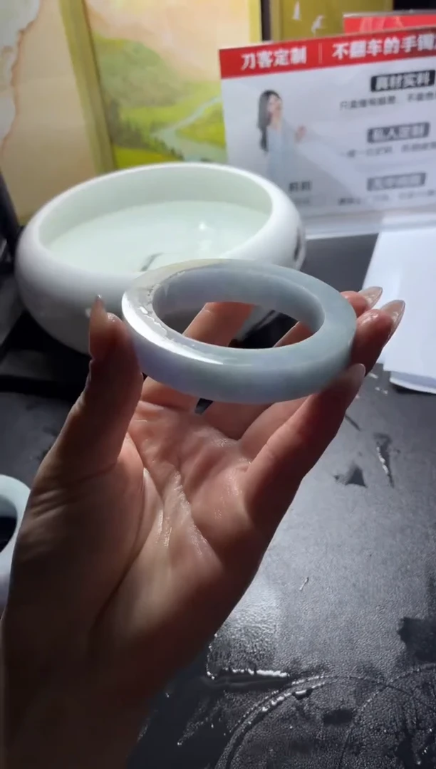 未镶嵌手镯定制翡翠莉*莉ddj