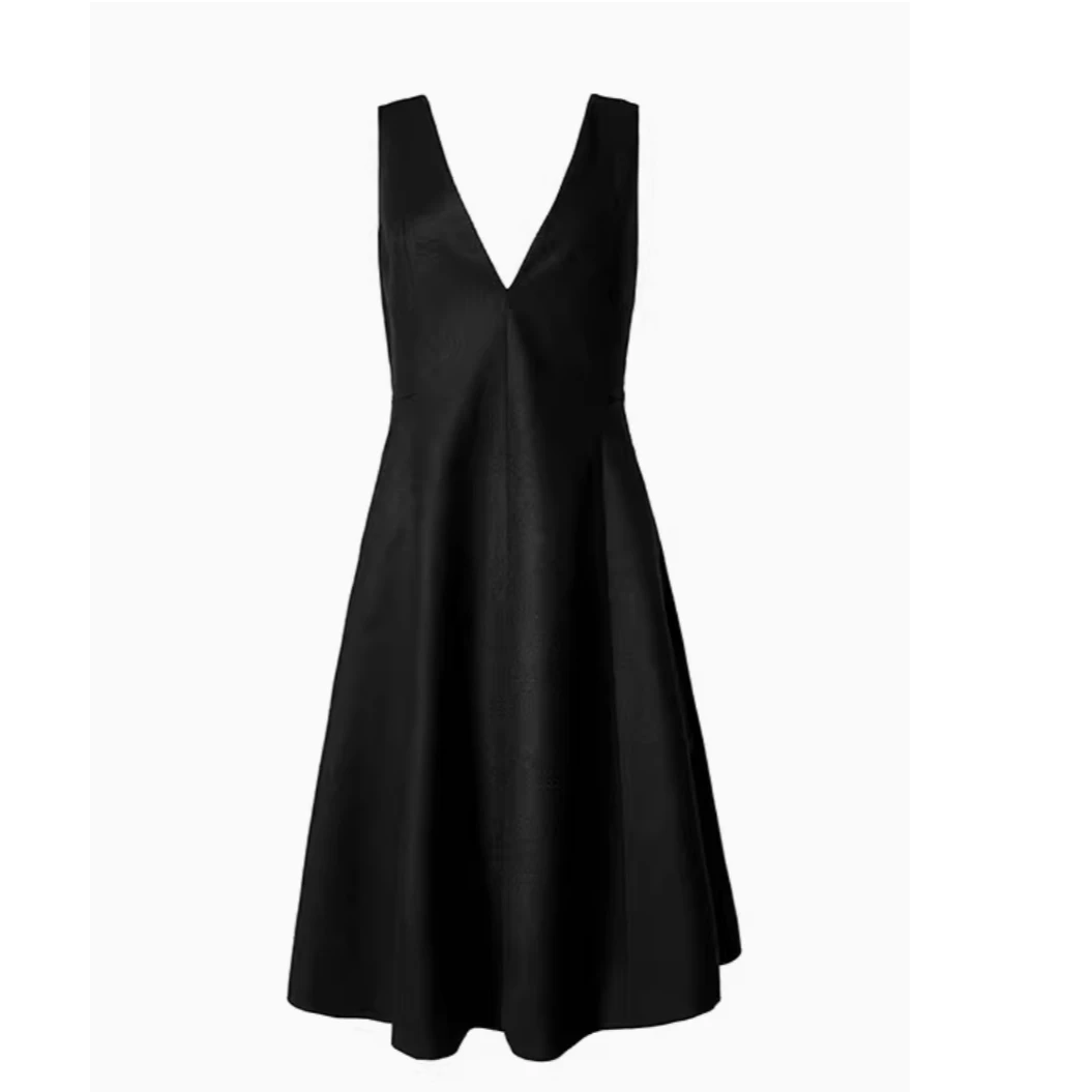 GINAYOLAN/瑾颜【奢系列】奢华面料时尚优雅气质吊带礼服连衣裙