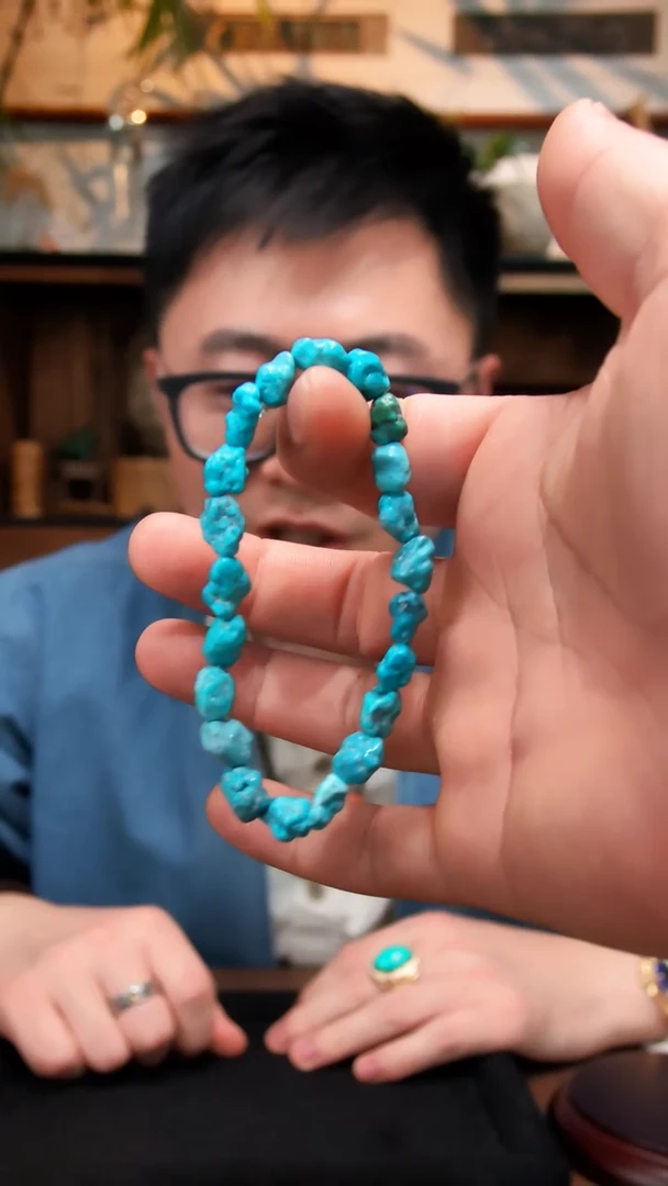 定制绿松石绿松石随型手串GZS（竞）