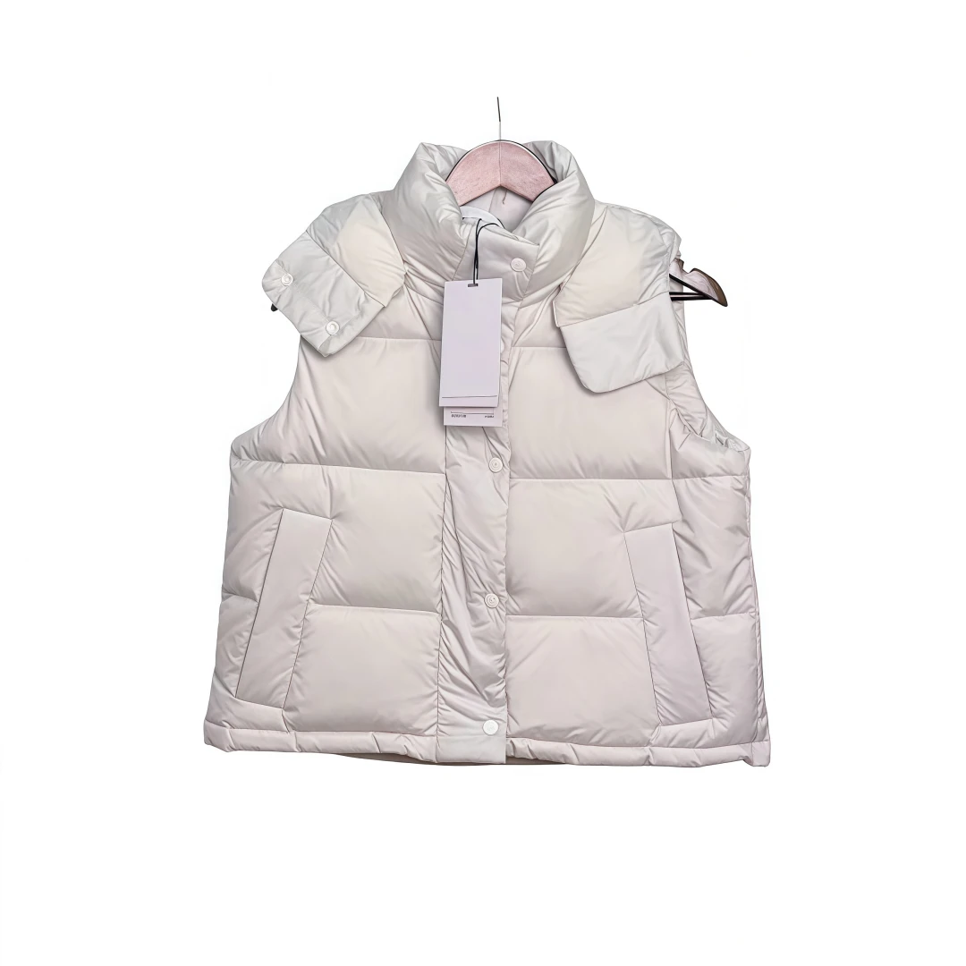 【彭彭甄选】爆款帽子可拆卸连帽羽绒马夹A185