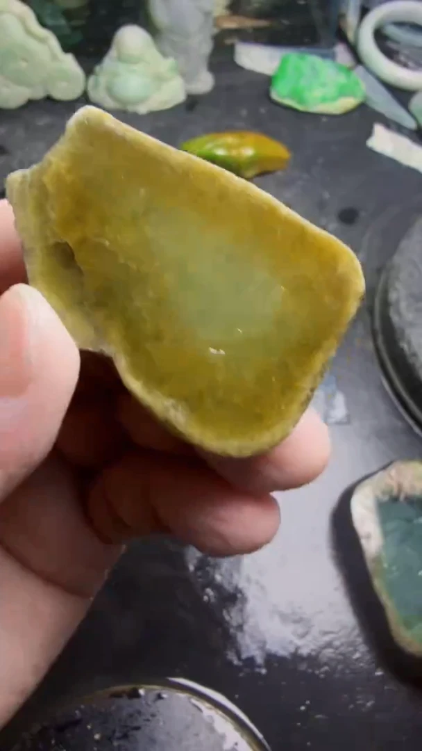未镶嵌挂件翡翠方*天然翡翠176
