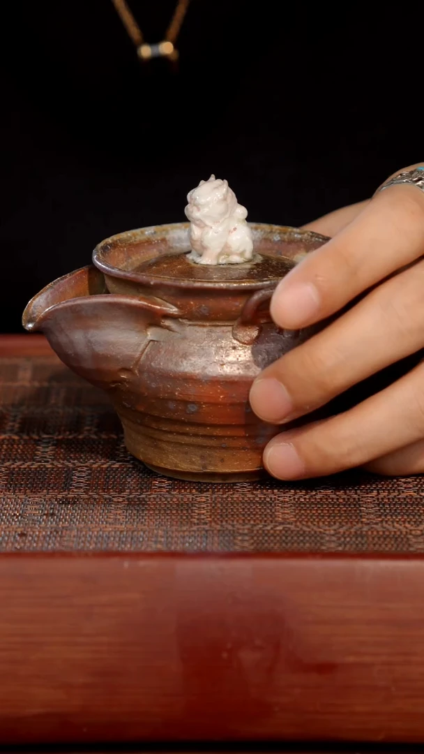 陶瓷奢瓷/瑞寅柴烧茶器（宝瓶）418