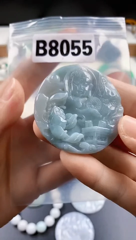 颈饰未镶嵌翡翠天然翡翠吊坠挂件