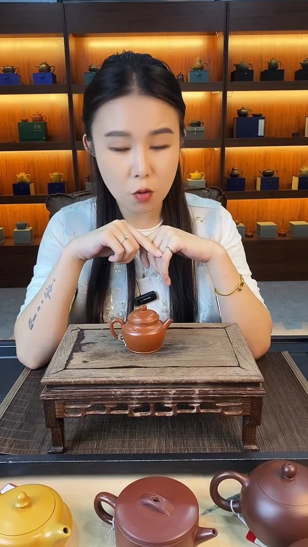 茶壶紫砂小品炮嘴德钟 小煤窑朱泥 孟臣