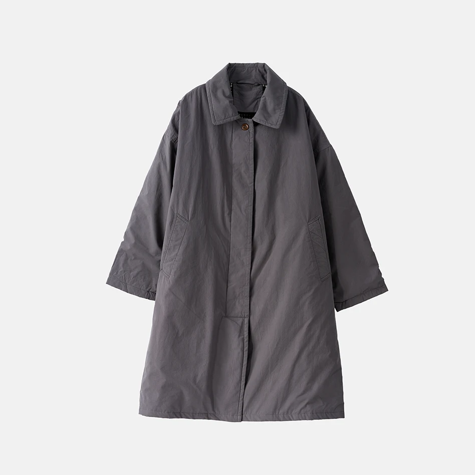 秋冬加厚款风衣款棉服