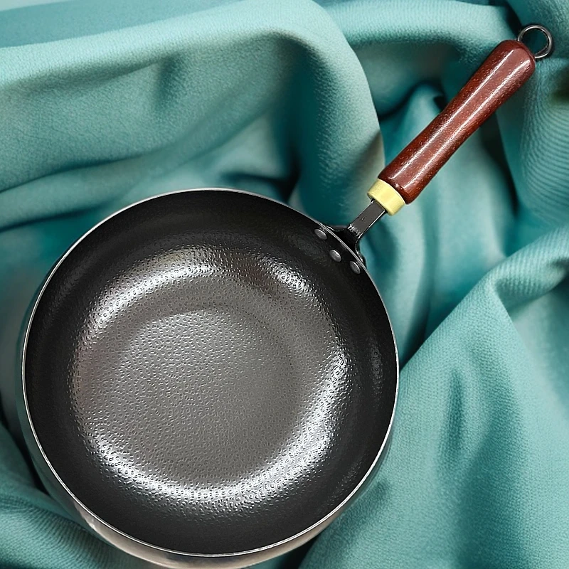 健康无涂层大肚锅炒锅平底炒锅家用炒菜锅大肚大容量锅