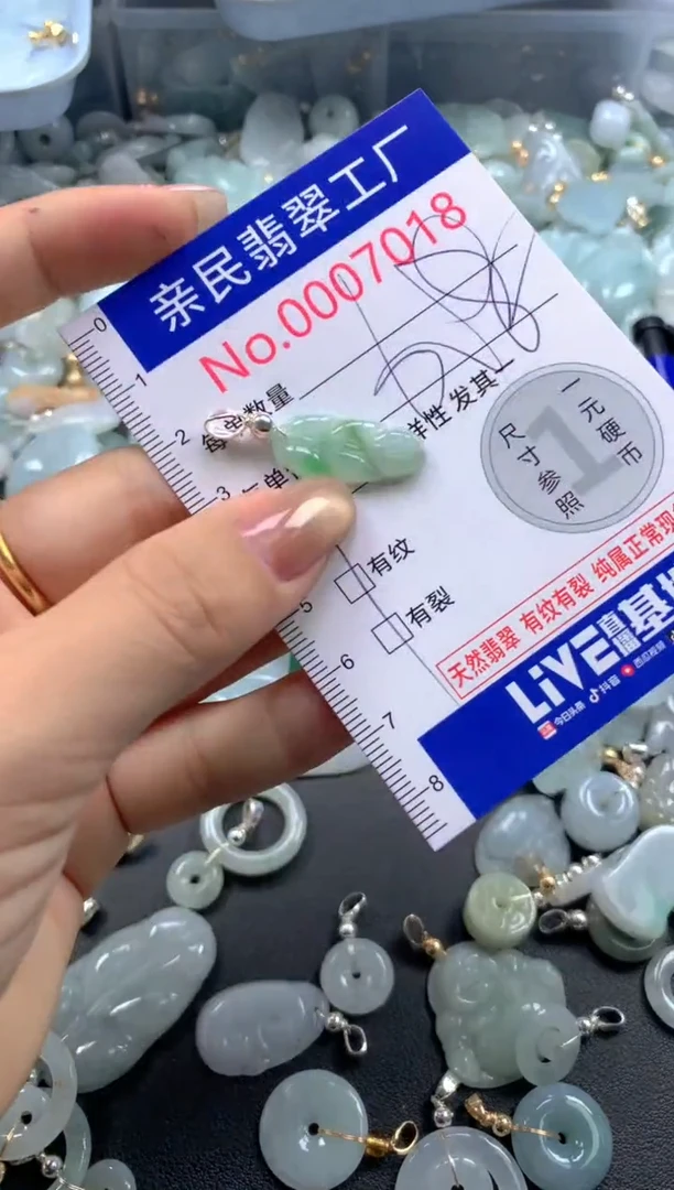 颈饰未镶嵌翡翠7018有瑕疵介意慎拍