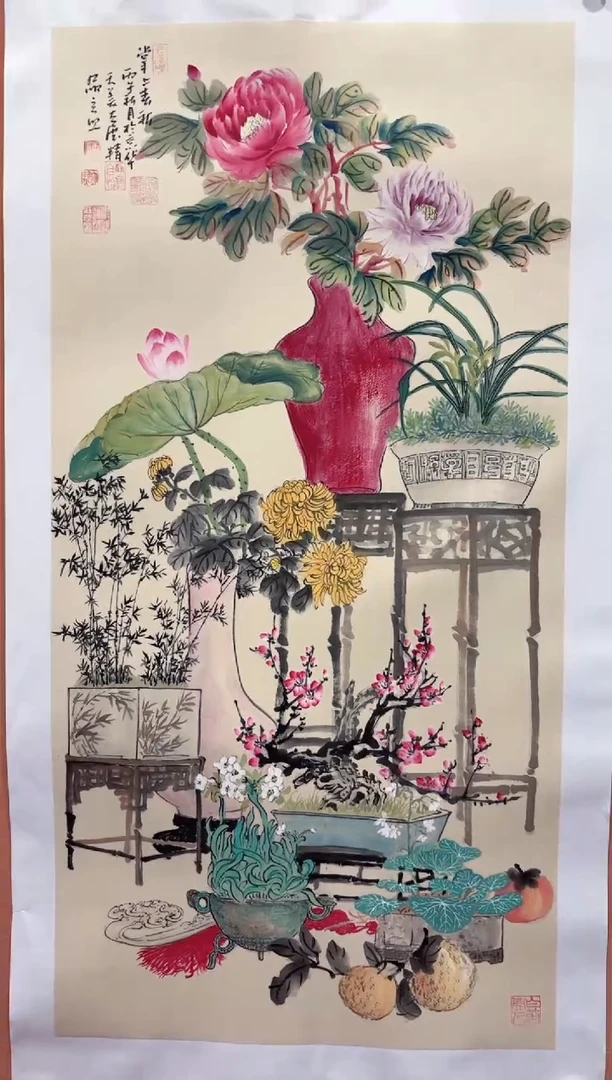 国画师立照老师国画作品