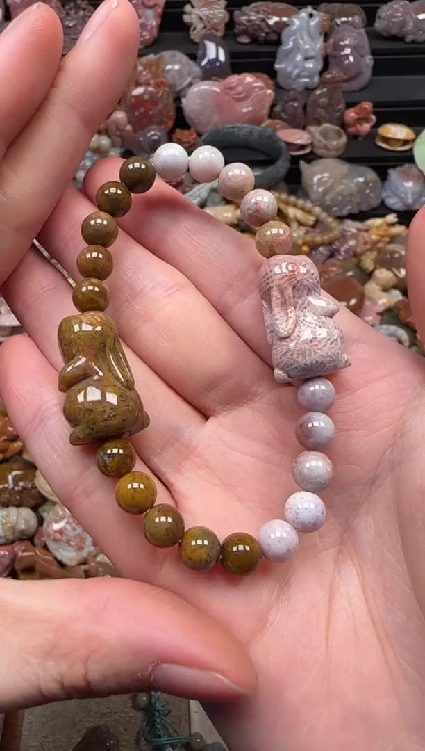 颈饰未镶嵌硅化珊瑚（珊瑚玉）561