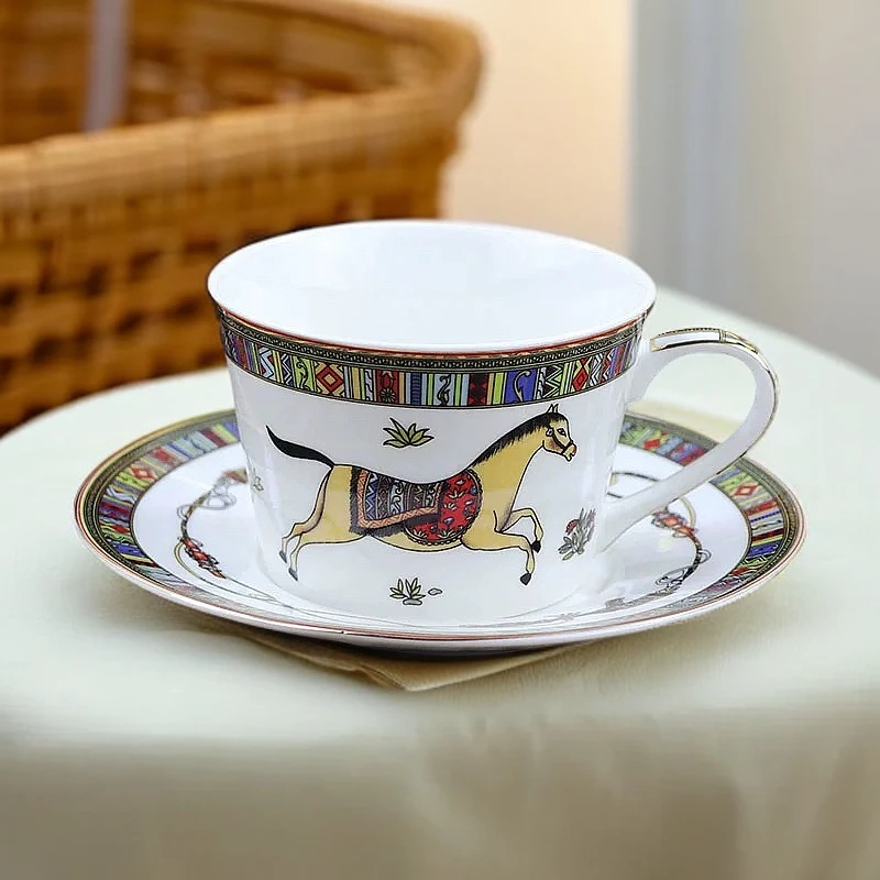 碟欧式套装松弛感设计咖啡杯套装