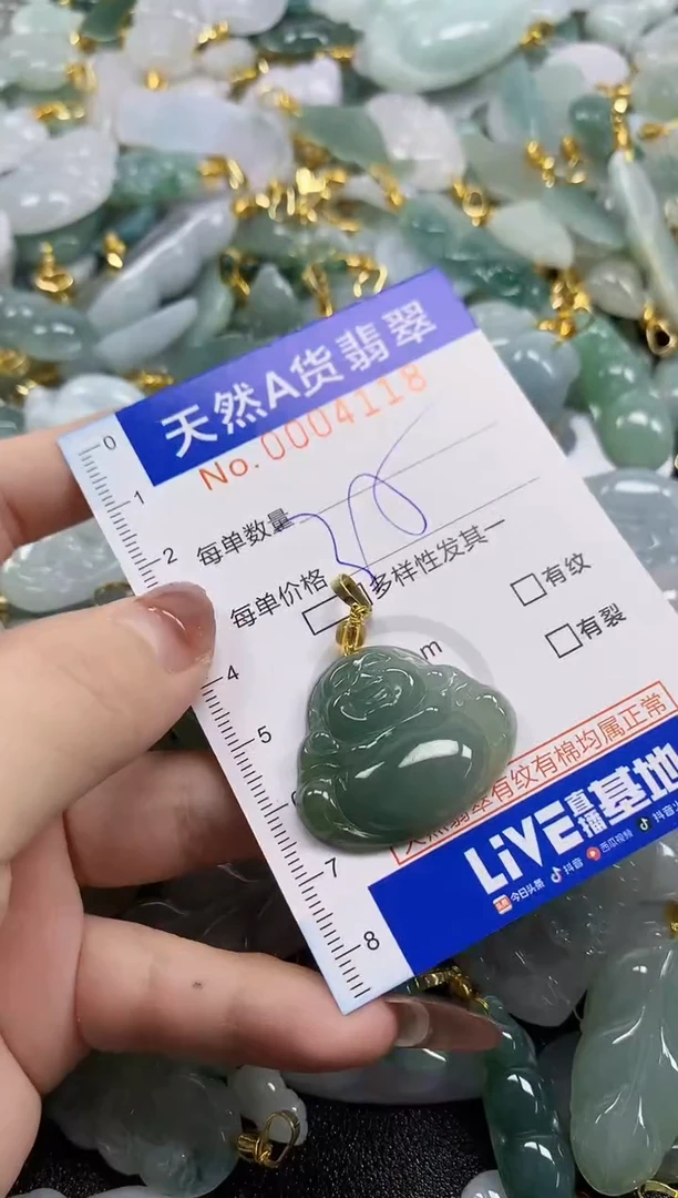 颈饰未镶嵌翡翠天然A货翡翠