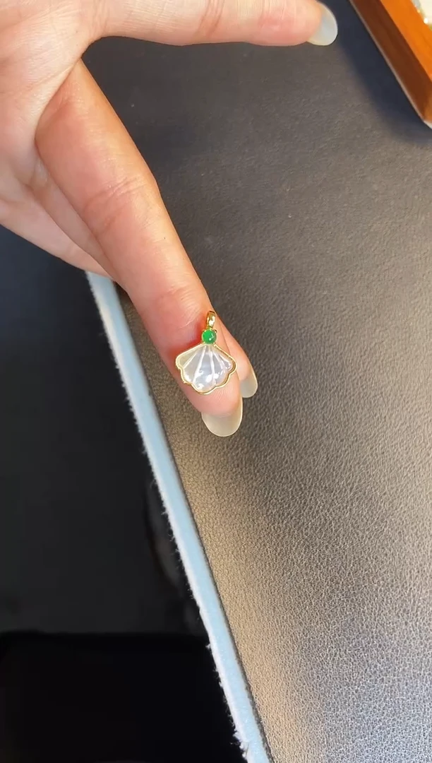 吊坠(不含链)银S925镶嵌翡翠1