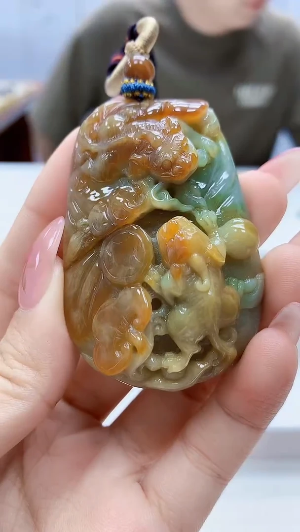 未镶嵌定制翡翠4917ty-毛货挂件143