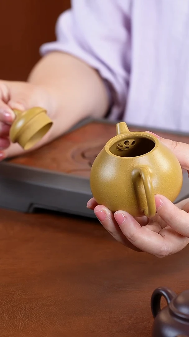 茶壶紫砂冯美婷段泥小茄瓜