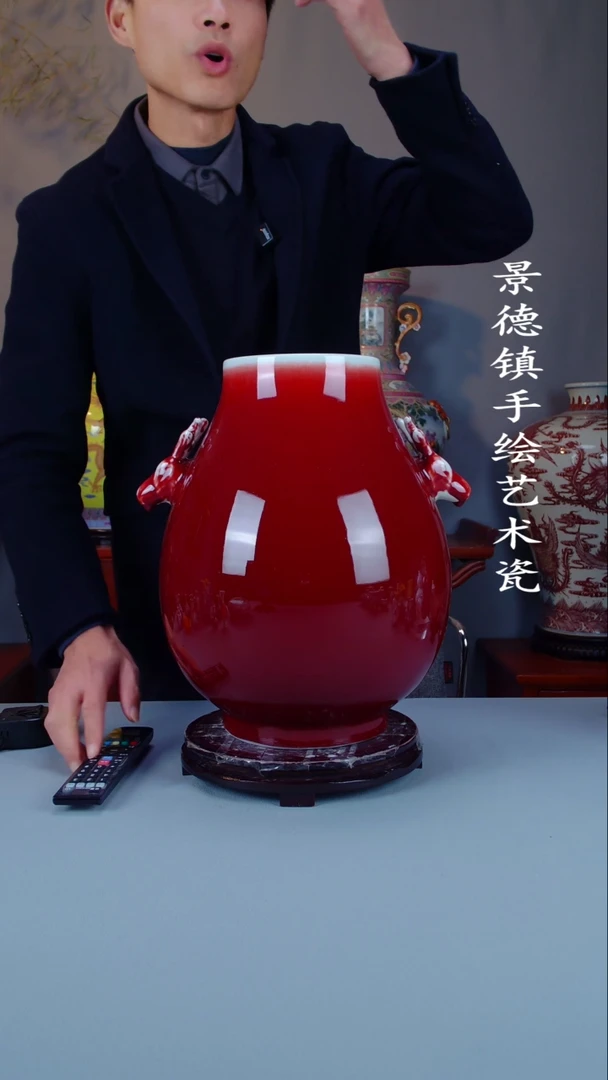 摆件陶瓷景德镇手工手绘陶瓷摆件17