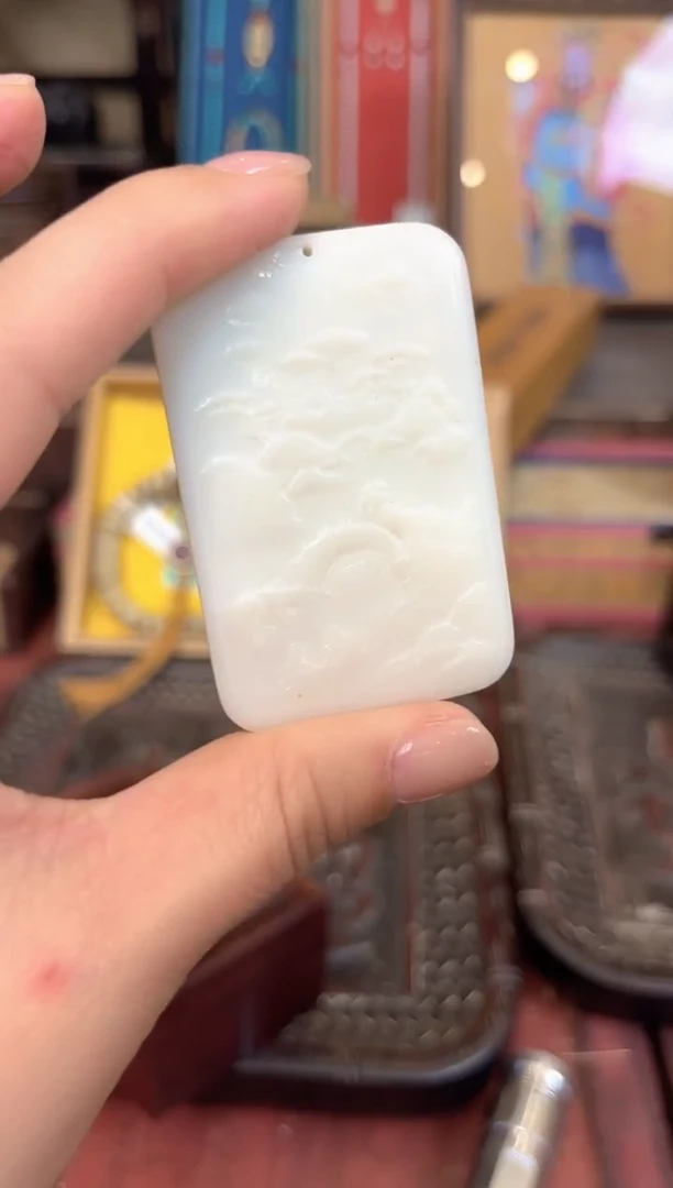 和田玉未镶嵌挂件1