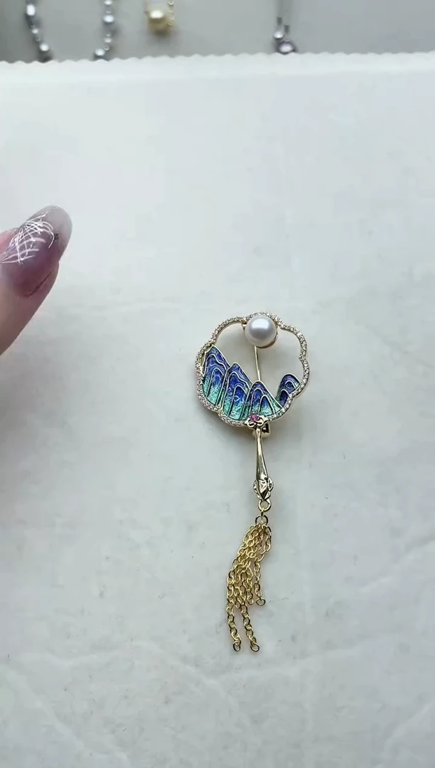 【闪购商品】海水珍珠胸针未镶嵌28
