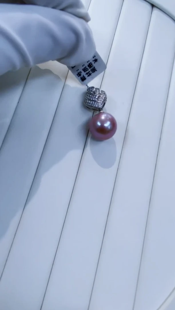 吊坠(赠链)银S925镶嵌淡水珍珠Y淡水吊坠12-13