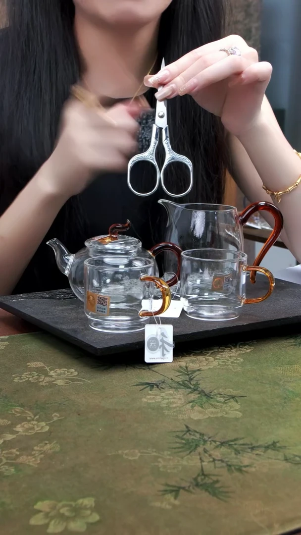 丰登壶+慕然+逸杯一对 琥珀+茶剪