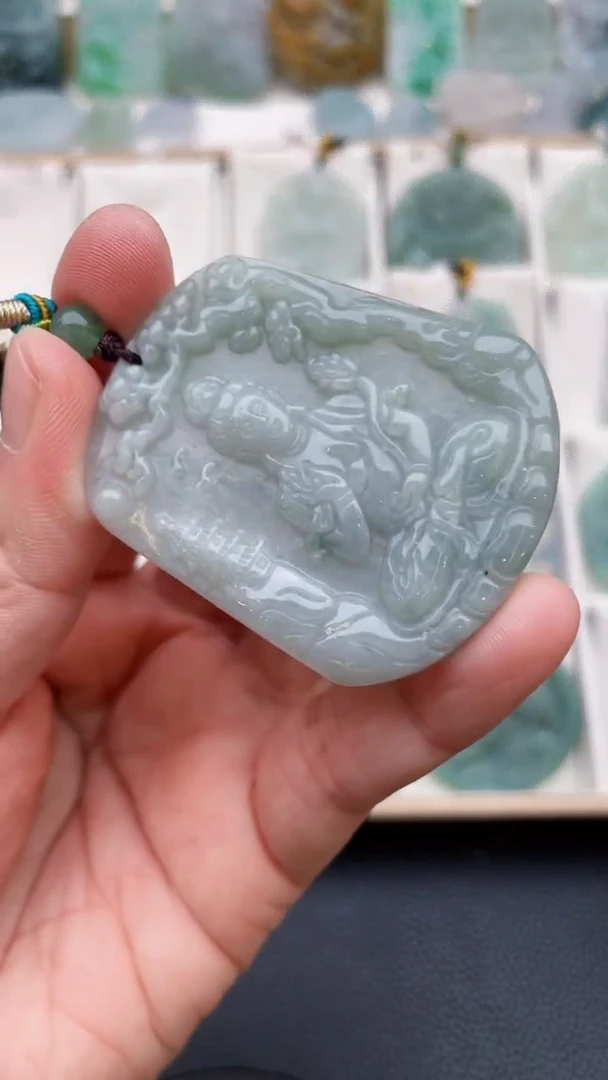 颈饰未镶嵌翡翠天然缅甸翡翠A货113