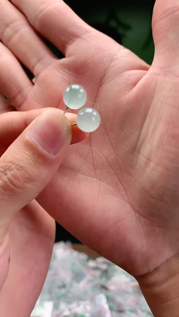 未镶嵌耳坠石英质玉天然非洲翠耳坠多样性发货9