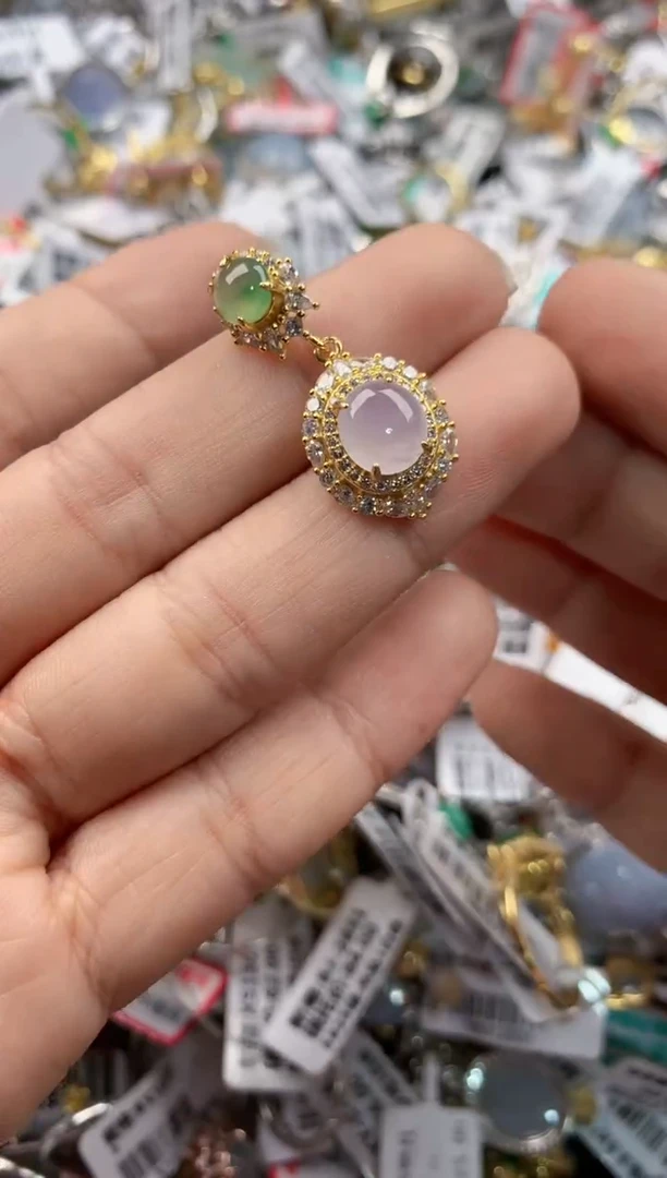 银S925镶嵌戒指翡翠888----1