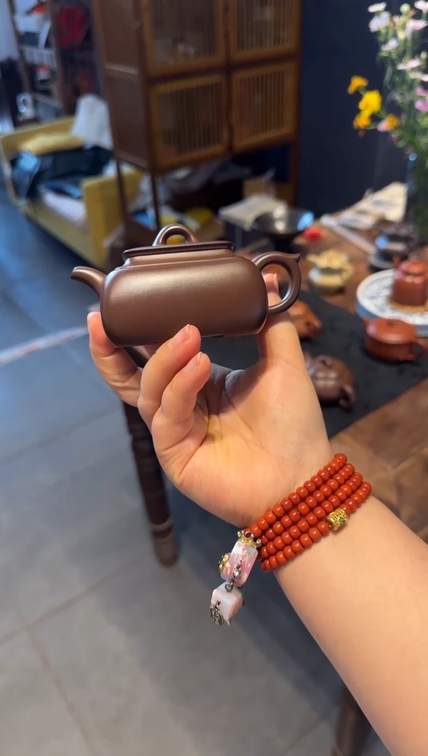 茶壶紫砂长四方 紫砂壶