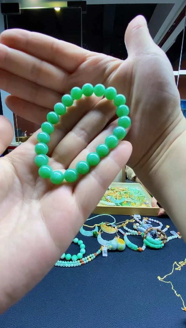 颈饰未镶嵌翡翠翡翠手串