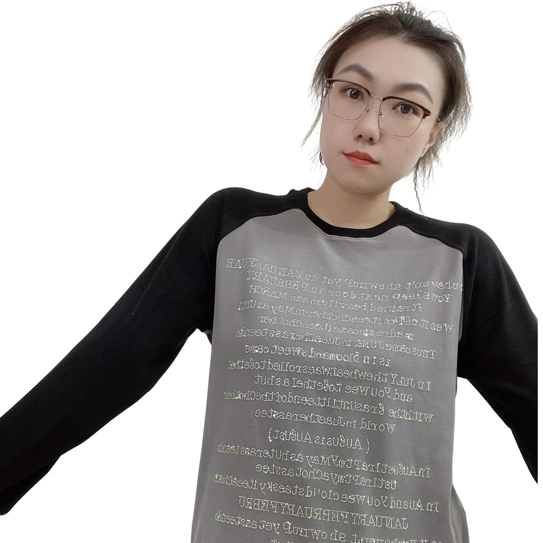 【701-799系列】女士大版重工烫钻时尚百搭显瘦休闲潮流T恤