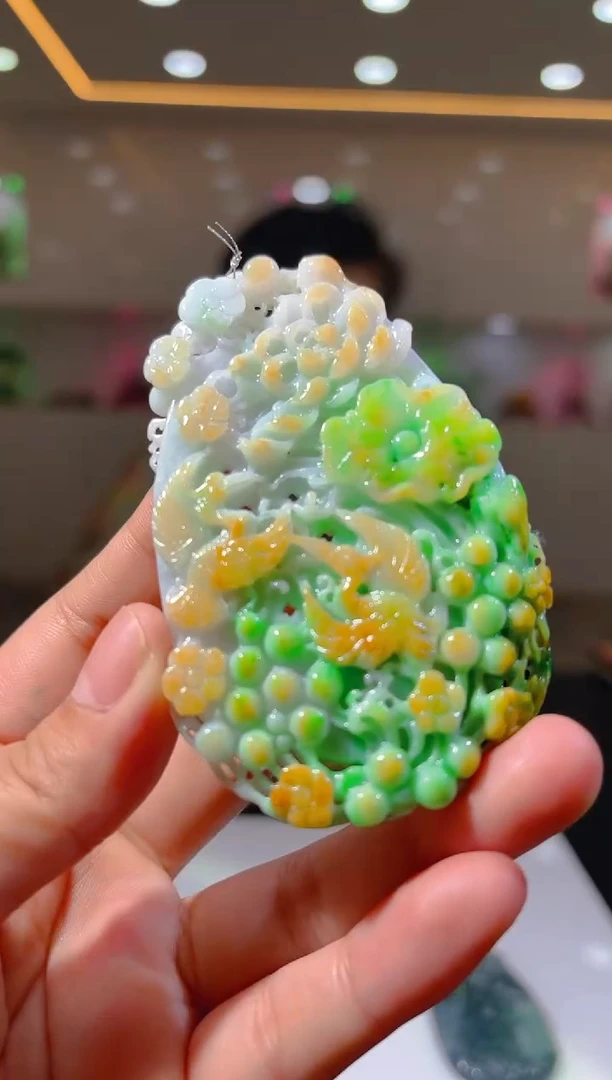 未镶嵌定制翡翠19/1009/L/发其一件/山水