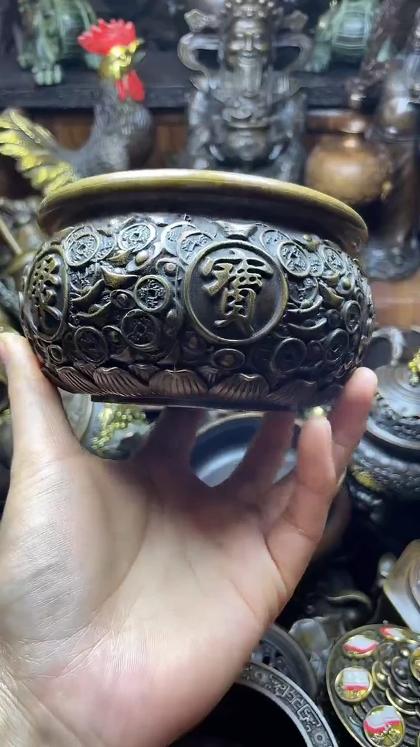 闪购链接，点击下单，有运费险，铜摆件