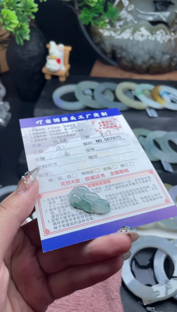 颈饰未镶嵌翡翠玄***.挂件