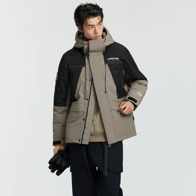 【90鹅绒】太平鸟男装CORDURA户外羽绒服保暖防风防寒连帽BBACE4124