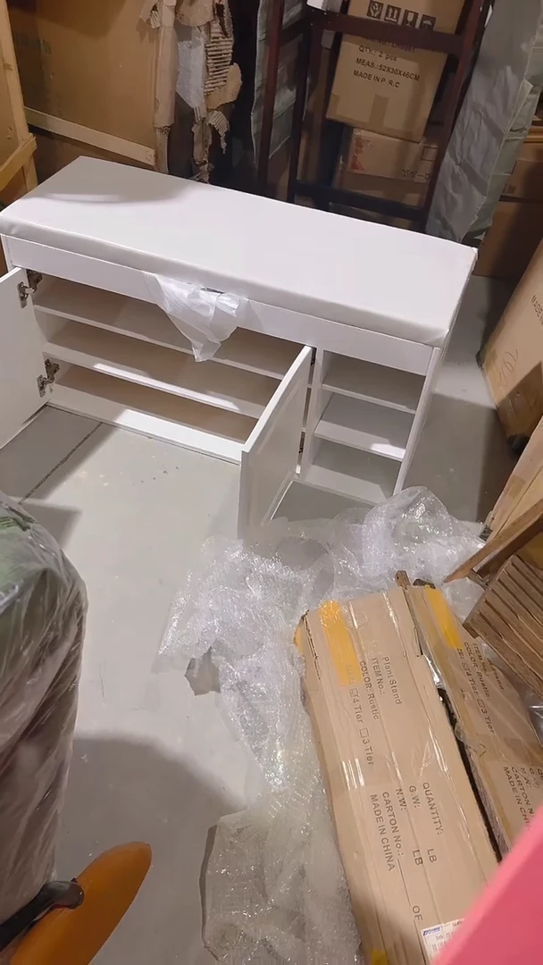 木（非红木类）样品单品孤品白色橡胶木鞋凳