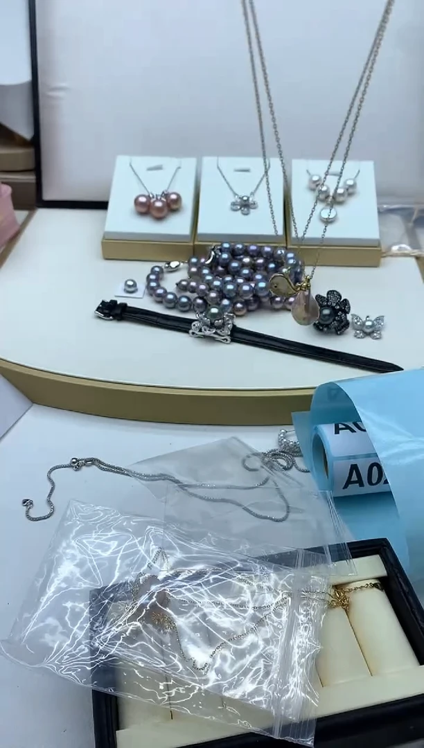 套链银S925镶嵌淡水珍珠多样性发其一