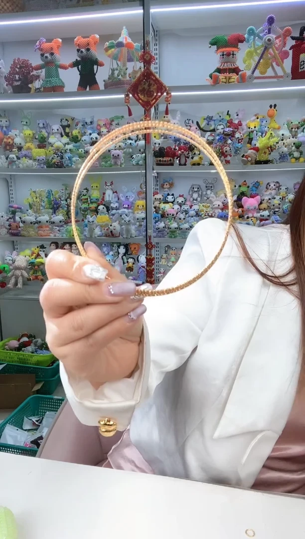 玻璃2877金色1.0批花线10个