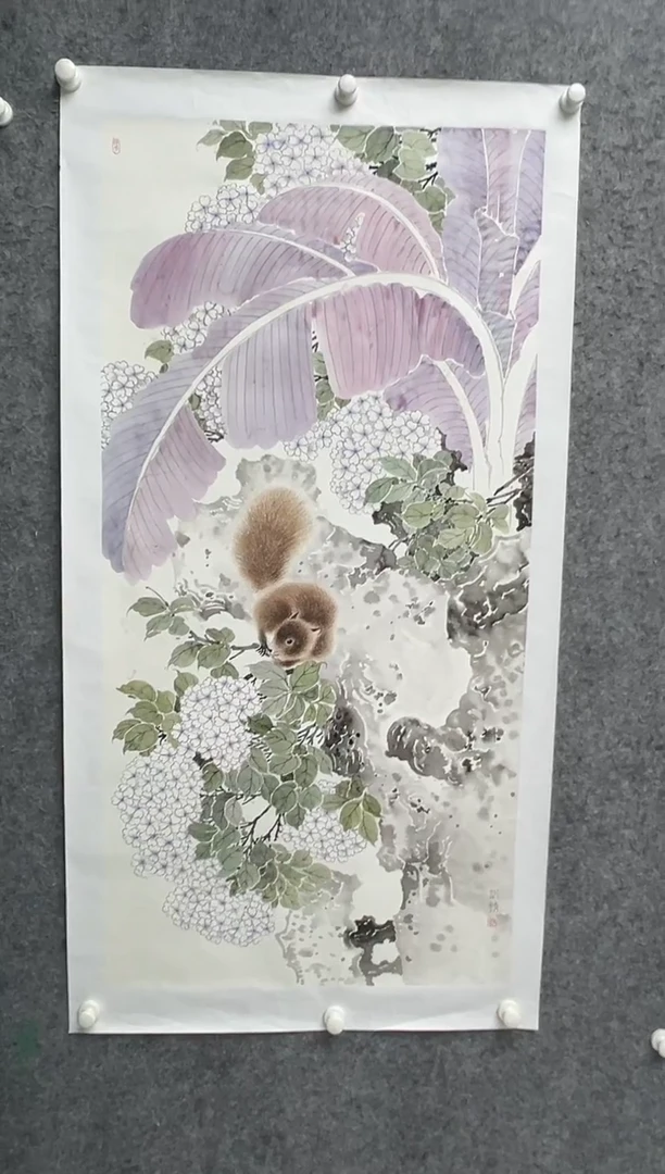 国画邹训精-8平尺-国画作品
