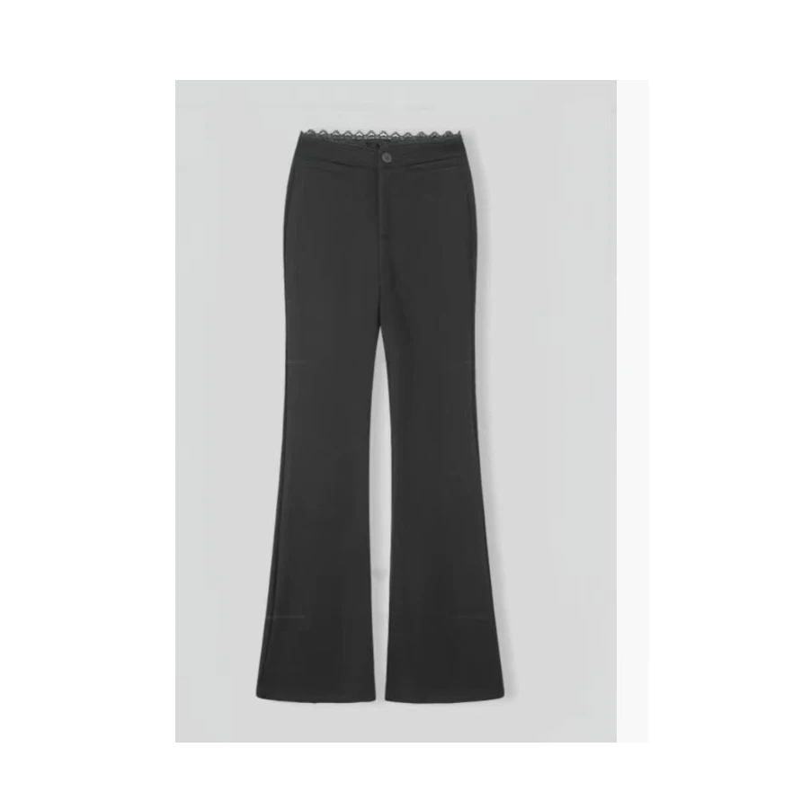 春夏时尚百搭显瘦气质通勤修身设计感休闲裤