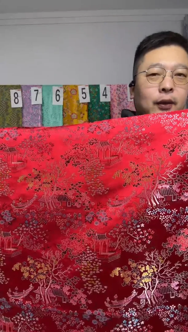 混纺织锦缎 长度60