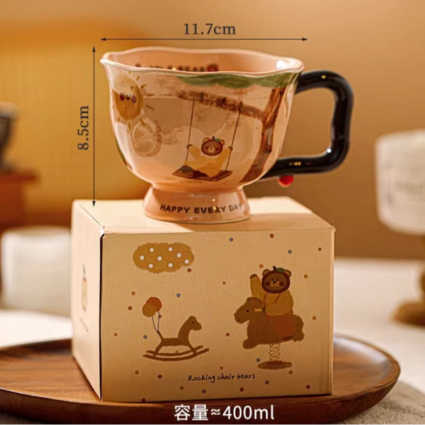 首饰盒/箱 可爱小熊创意杯子